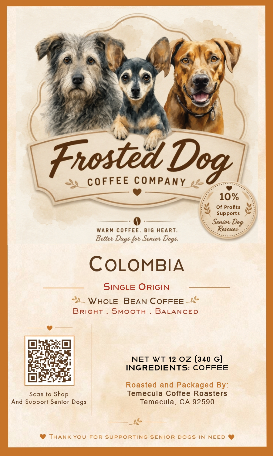 Frosted Dog Coffee — Colombian Roast