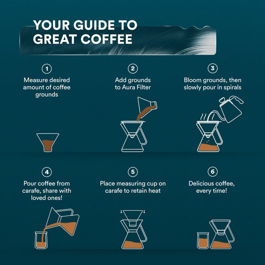 Ovalware Pour-Over Coffee Maker with Reusable Filter | 500 ml / 17 oz