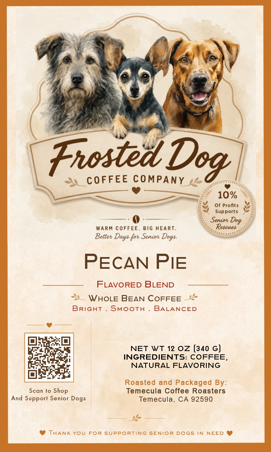 Frosted Dog Coffee — Pecan Pie