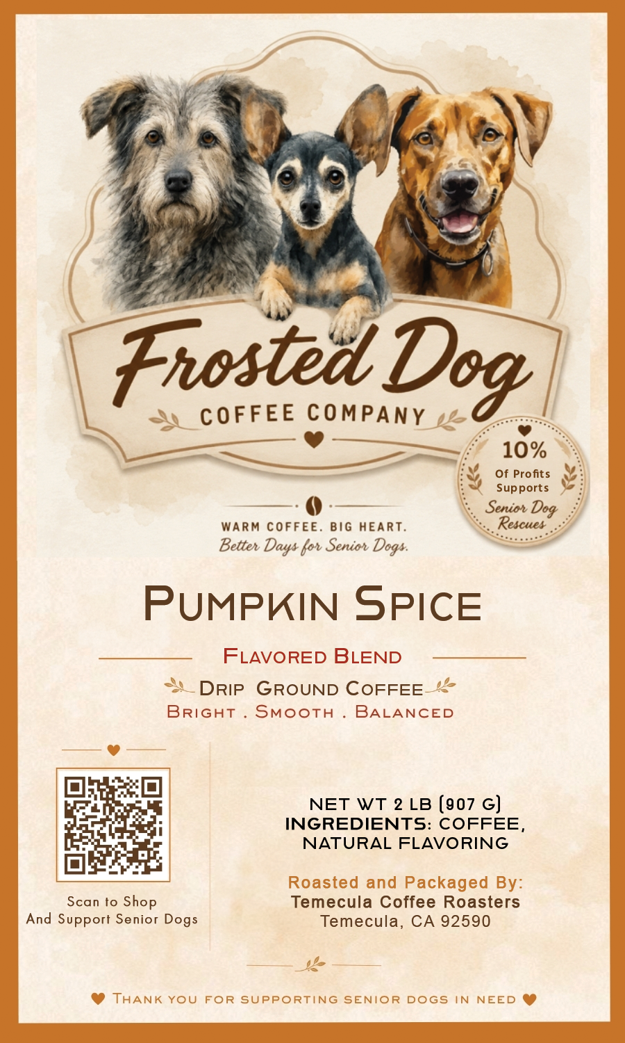 Frosted Dog Coffee – Pumpkin Spice