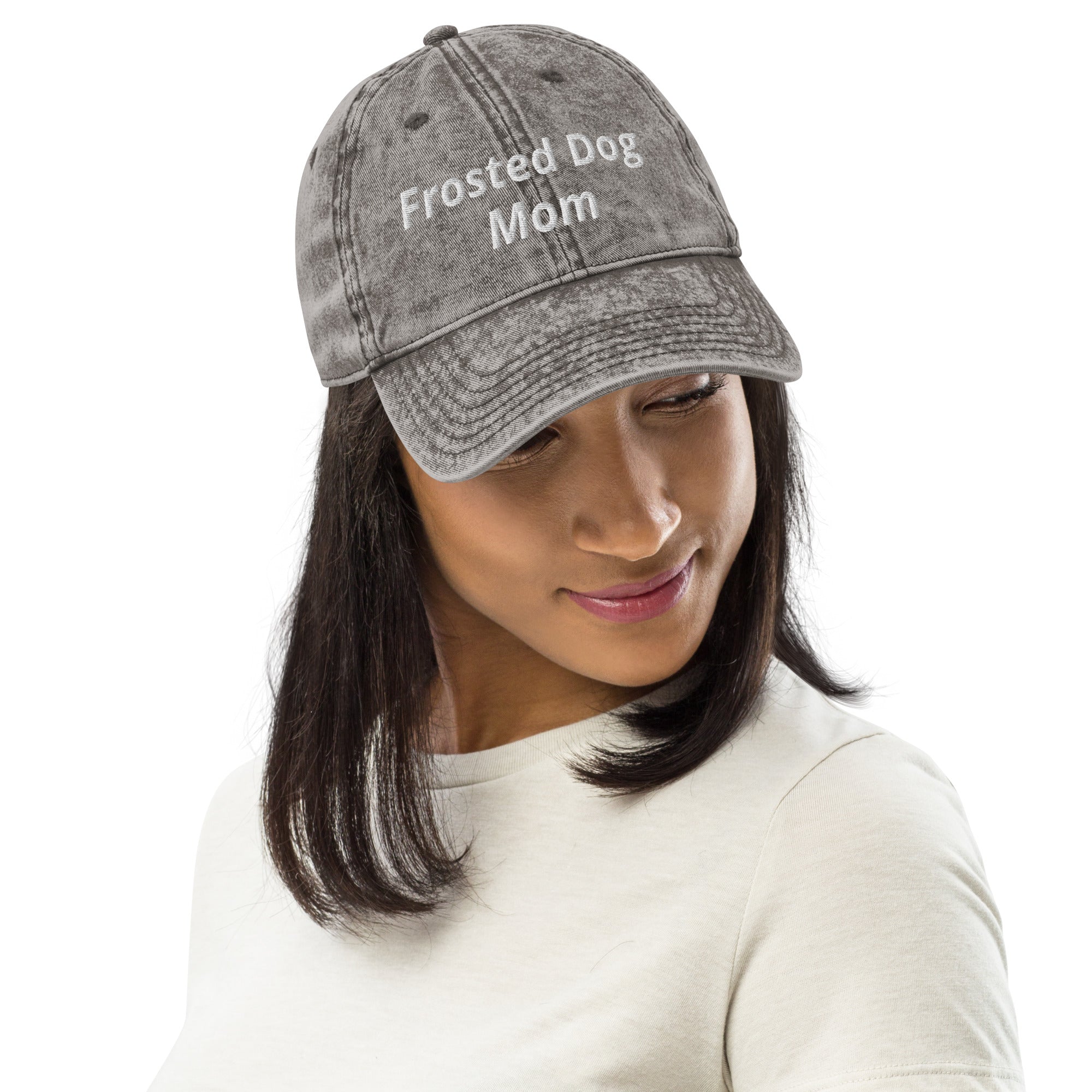 Frosted Dog Mom Vintage Cap