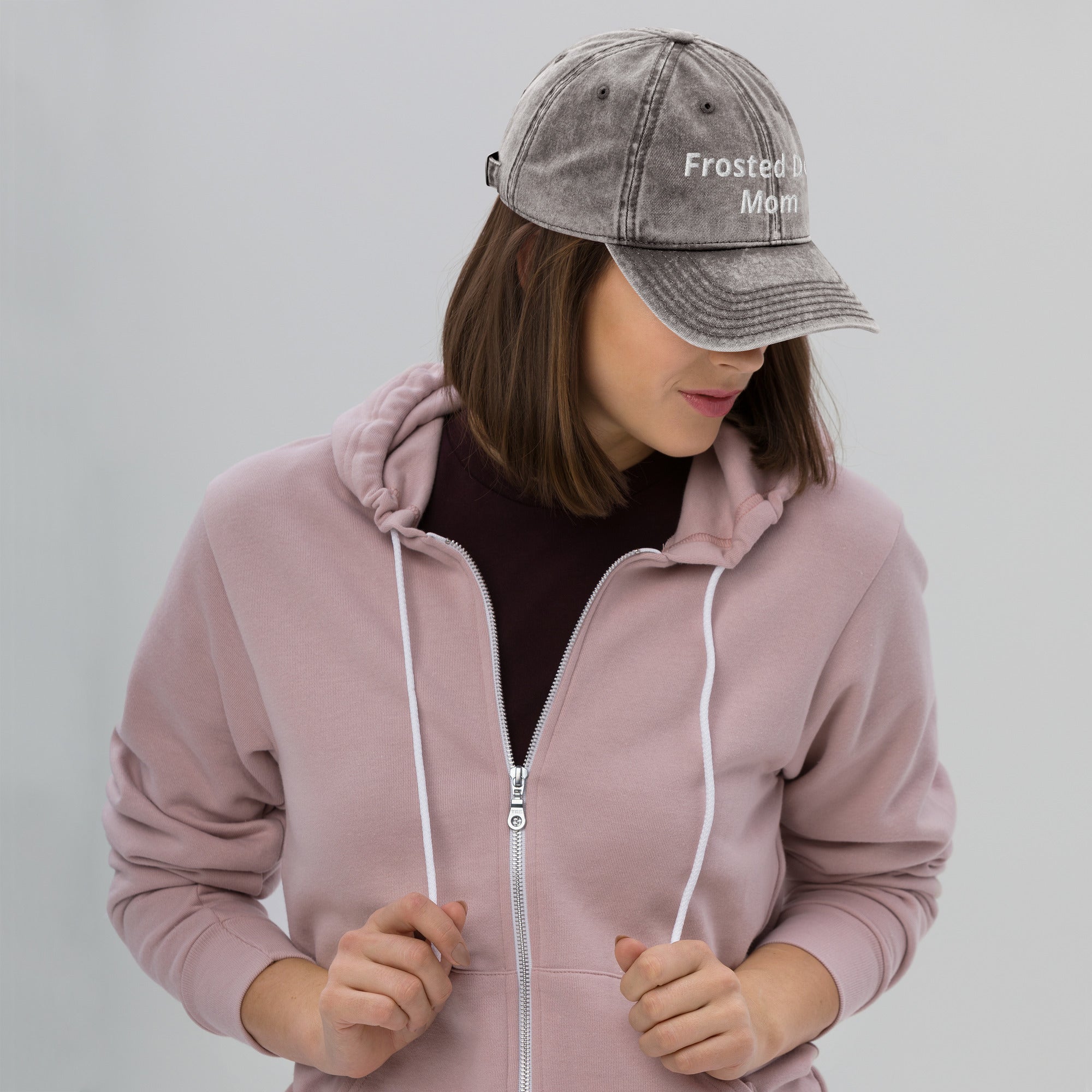 Frosted Dog Mom Vintage Cap