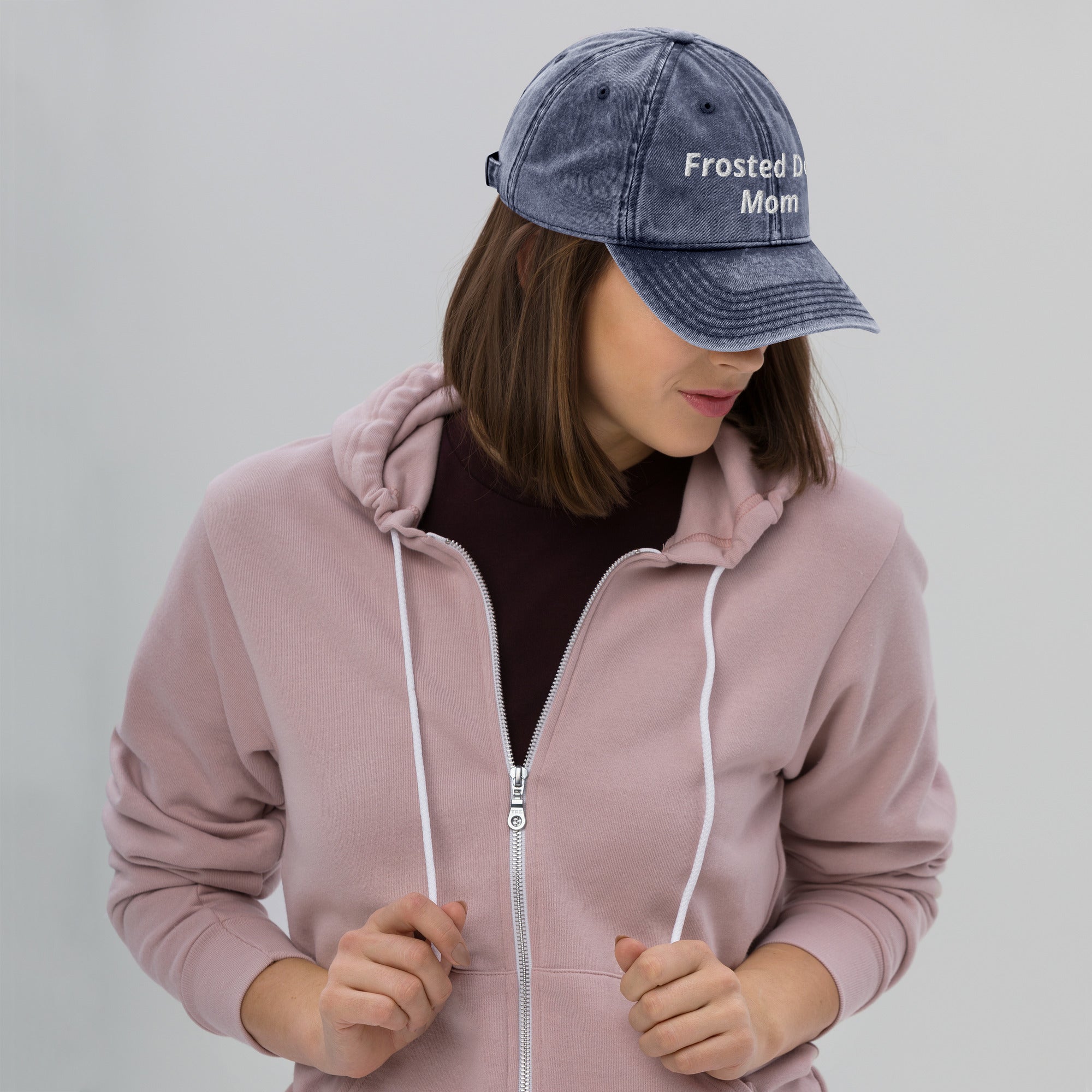 Frosted Dog Mom Vintage Cap