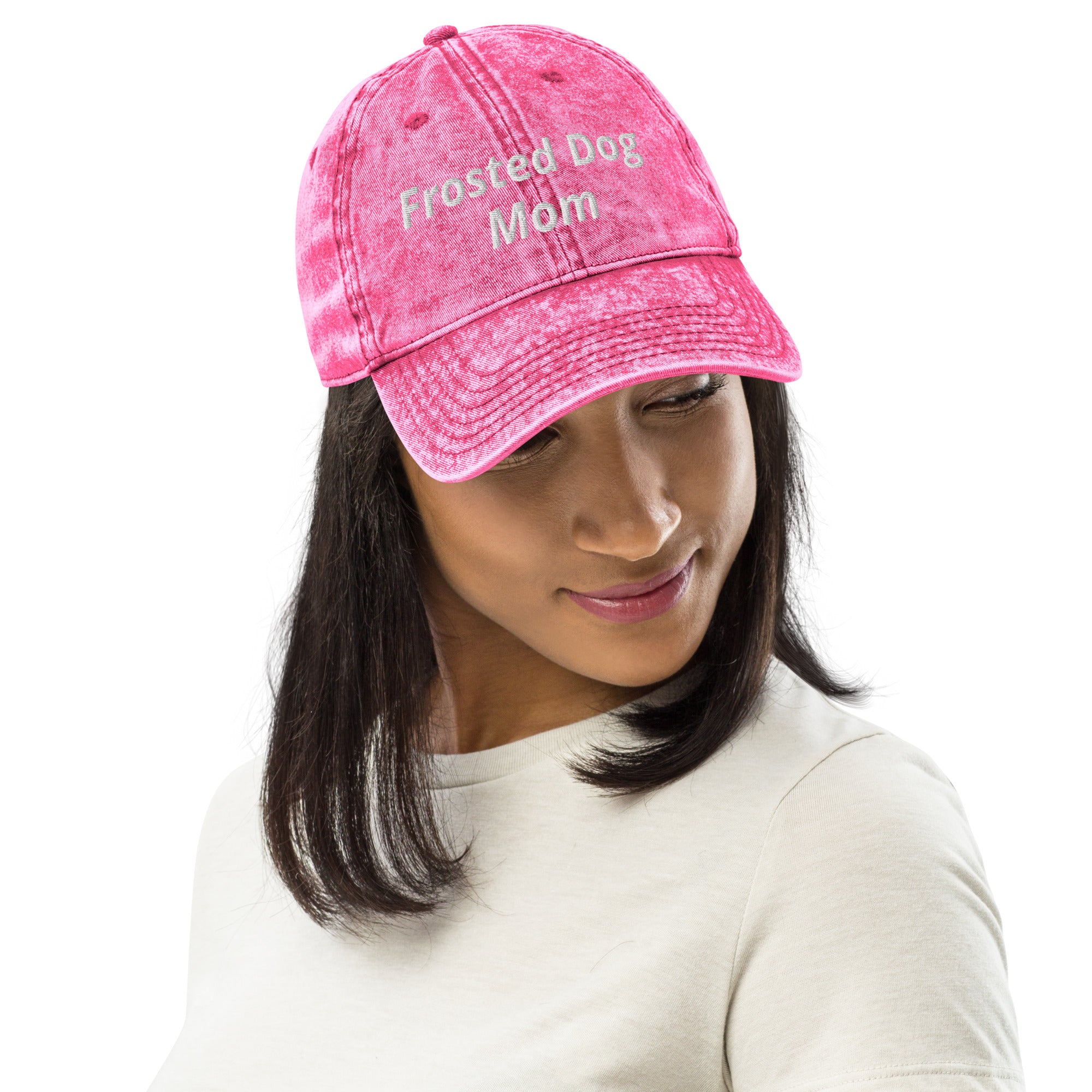 Frosted Dog Mom Vintage Cap
