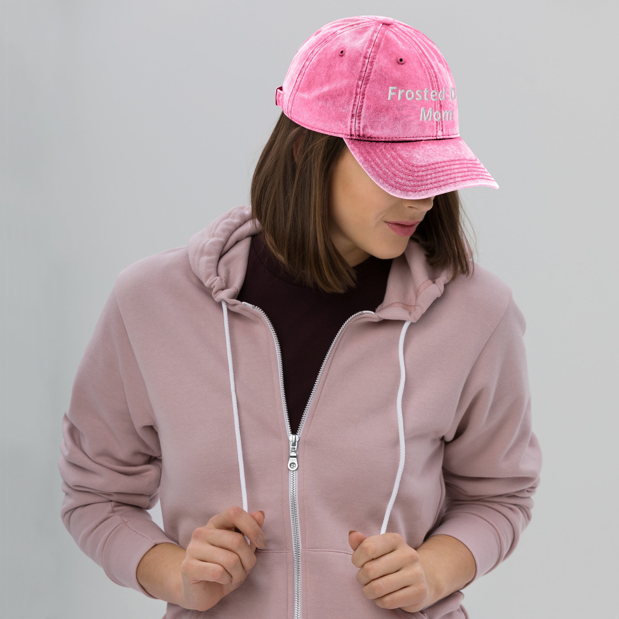 Frosted Dog Mom Vintage Cap