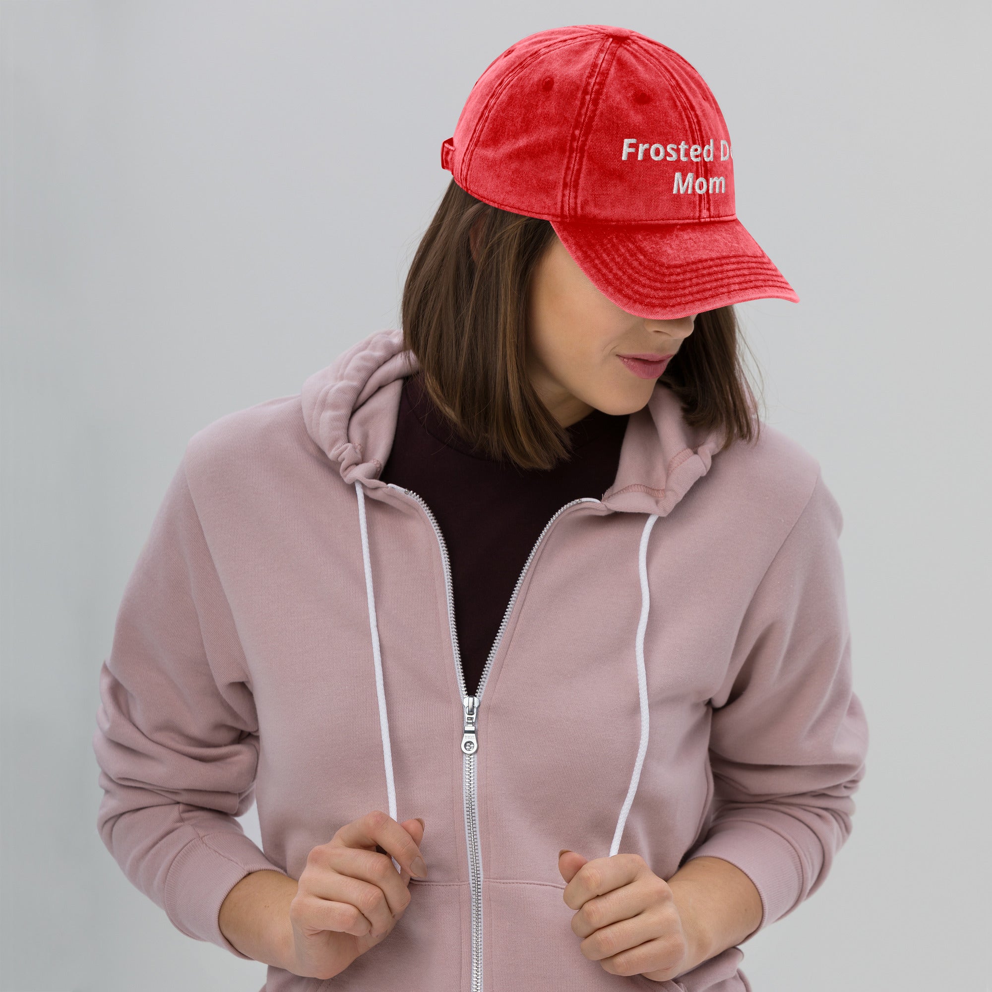 Frosted Dog Mom Vintage Cap